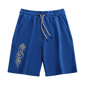 Shorts de haute qualité respirants et confortables pour hommes et femmes, impression en relief lourde, shorts 100% coton - Product Image 1