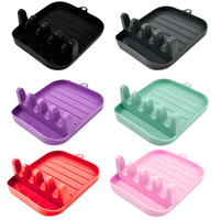 Porte-ustensiles de cuisine multicolores en PP, organiseur d'accessoires de cuisine
