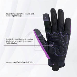Guantes de Seguridad de Cuero de Buena Calidad, Guantes de Trabajo Impermeables OEM, Guantes de Seguridad Ligeros - Product Image 5