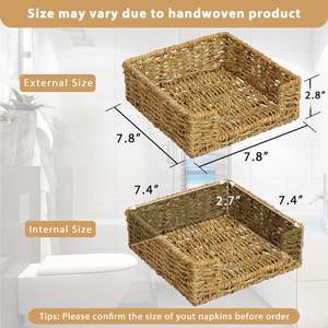 กระดาษเช็ดปากหญ้าทะเลทรงสี่เหลี่ยมเป็นมิตรกับสิ่งแวดล้อมเครื่องใช้ในครัวร้านอาหารห้องครัวขายส่งจากเวียดนาม - Product Image 2