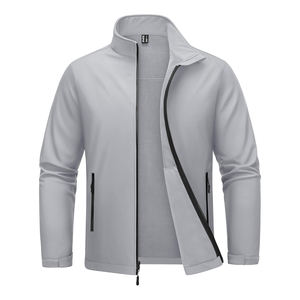 Chaquetas Softshell personalizadas para hombres, soporte de lona duradero, transpirable, a prueba de viento, impermeable para exteriores, suministro de fábrica para senderismo y senderismo - Product Image 5