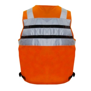 Chaleco de Seguridad Reflectante con LED de Alta Visibilidad para Hombre, con Múltiples Bolsillos, Cierre de Cremallera, Transpirable, Informal, para Trabajo al Aire Libre - Product Image 5