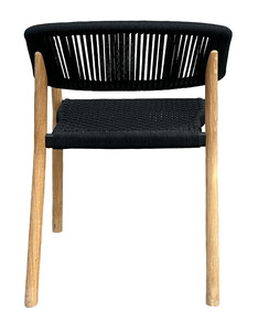 Teak Woven Stacking <b>Chairs</b> Midcentury <b>Stackable</b> <b>Chair</b> <b>Garden</b> <b>Chairs</b> for Events - Product Image 5