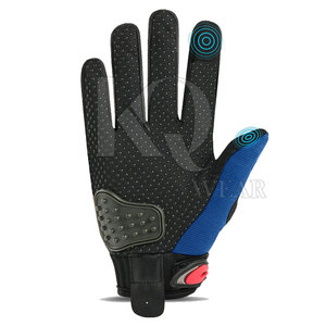 Guantes de Carreras de Cuero de Alto Rendimiento, Transpirables, Ligeros, con Agarre Fuerte, Protección Completa para los Dedos, Resistentes al Viento, Ideales para Motociclismo y Deportes - Product Image 4