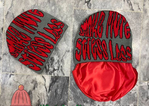 Gorros hechos a medida con estampado de hojaldre de alta calidad, gorros para hombres y mujeres, gorro de punto de Color sólido Unisex, tejido informal cálido en blanco - Product Image 6