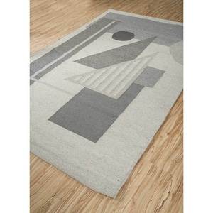 พรมทอมือลายตารางแบบนามธรรม รุ่น Adwv-13044 ทำจากขนสัตว์และใยวิสโคส สำหรับตกแต่งบ้าน ห้องนั่งเล่น ทางเดิน รูปทรงสี่เหลี่ยมผืนผ้า - Product Image 2