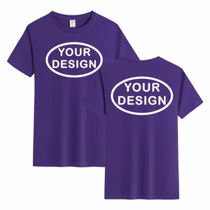 Camiseta de algodón 100% para hombre y mujer de verano en stock, camiseta personalizada con logotipo bordado, imagen, texto publicitario, Camiseta con cuello redondo - Product Image 6