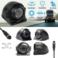 Caméra de recul AHD 1080P avec éclairage LED | Caméra dôme grand angle 12V pour système de recul de camion et bus, garantie 1 an