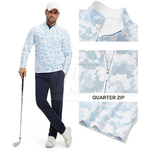 เสื้อแจ็คเก็ตซับลิเมชั่นแบบซิปครึ่งตัวสำหรับผู้ชาย เสื้อผ้ากีฬาสมัยใหม่ เสื้อแจ็คเก็ตซับลิเมชั่นแบบซิปครึ่งตัวสำหรับการฝึกซ้อมและสไตล์ลำลอง - Product Image 3