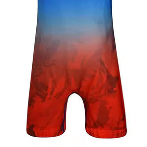 Conjunto de Ropa de Lucha Libre de Poliéster Teñido Liso, Colores Personalizados del Equipo, Uniformes Deportivos Transpirables y Elásticos para Entrenamiento de Lucha Libre - Product Image 6