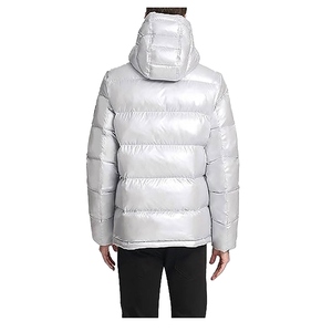 Veste matelassée pour hommes Manteau rembourré à bulles Veste d'extérieur Logo Surdimensionné Vestes matelassées d'hiver en duvet pour hommes Noir à bulles personnalisées - Product Image 6