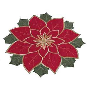 แผ่นรองจานปักลายลูกปัดแก้วทรงกลมมีสไตล์สำหรับตกแต่งโต๊ะรับประทานอาหารแผ่นรองจานปักดีไซน์แฟนซีใหม่ - Product Image 1