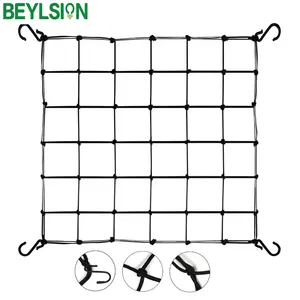 10 Stks/partij Tent Trellis Netting Heavy-Duty Elastische Plant Net Met Stalen Haken Flexibele Hydrocultuur Ondersteuning Voor Kweektenten,