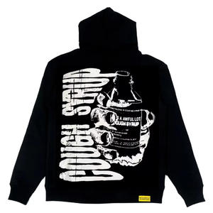 Sudadera con Capucha COUGH SYRUP, Ropa de Alta Calidad, Sudadera de Forro Polar con Capacidad de Escaneo Reflectante para Hombre - Product Image 1