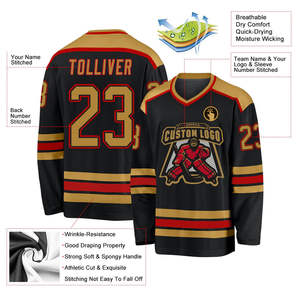 100% Polyester Sublimation Uniform Available Different Sizes <b>Men's</b> Ice Hockey Jersey Custom Logo - Product Image 3