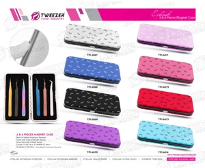 Pince à épiler professionnelle en acier inoxydable japonaise pour extension de cils, emballage personnalisé, pointe pointue pour les meilleurs faux cils - Product Image 6