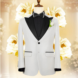 Collection Lovey Dovey, chic champagne |   Smoking sur mesure de luxe en deux pièces |   Du Vietnam - Product Image 1