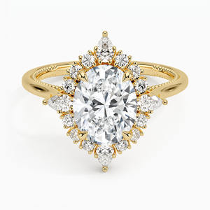 Anillo de compromiso de oro amarillo de 14K con diamante cultivado en laboratorio VVS de alta demanda, joyería de moda fina para uso ocasional de la fabricación - Product Image 1