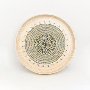 Plateau de luxe fait main en fibres naturelles pour fruits secs plateau de restauration en bambou spiralé à bas prix fabriqué au Vietnam - Product Image 4