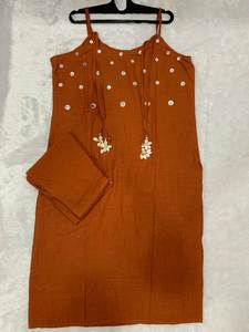 Colección de Diseñador Summer Dhamakha, Salwar Kameez con Elegantes Detalles Bordados, de Secado Rápido, Tradicional y Elegante para Oficina - Product Image 5