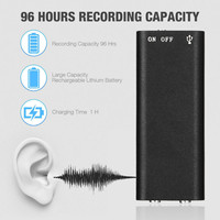 Enregistreur vocal professionnel 8 Go Mini dictaphone audio numérique + lecteur MP3 + clé USB Enregistreur vocal