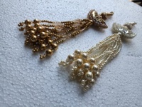 Pendentifs de clés perlés sur mesure 100 % rayonne aux couleurs naturelles pour sacs, vêtements et rideaux, à revendre