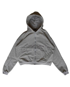 Ropa de calle, diseño personalizado, 100% algodón, peso pesado, bordado desgastado, sudaderas con capucha para hombre - Product Image 4