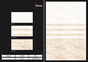 Azulejo de pared de porcelana de cerámica moderna, azulejos de pared de mármol pulido para baño, sala de estar, pared Interior de 300x600 - Product Image 5