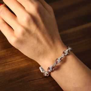 สร้อยข้อมือคริสตัลรุ่นเอส ซัลทาไนต์ สโตน วอเตอร์เวย์ เงินแท้ 925 - Product Image 1