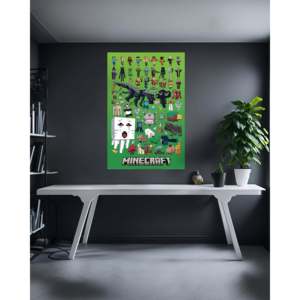 Modern Style Minecraft Character Montage <b>Poster</b> Made of Paper for Wall Decor - Product Image 5