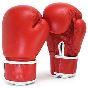 Latest Design Customized Logo High Quality Breathable Cowhide Leather MMA Boxing <b>Gloves</b> with <b>Lace</b>-Up Closure - Product Image 3