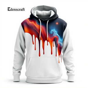 Urban Essentials Sweat à capuche imprimé pour hommes Pull décontracté Vêtements d'hiver Durable Doux Écologique Logo personnalisé Respirant Léger - Product Image 1