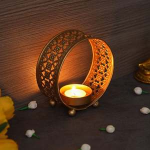 ที่วางเทียนรูปทรงแหวนทำมือ สำหรับตกแต่งบ้าน สำนักงาน งานแต่งงาน งานเลี้ยง และงานอีเว้นท์ต่างๆ จำหน่ายจำนวนมาก - Product Image 5