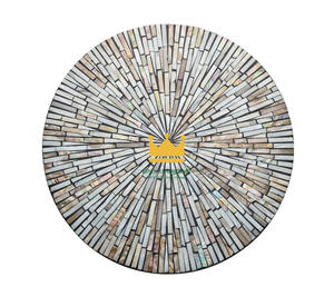 Meilleur prix Design moderne nacre ronde napperon plateau de service pour vaisselle Restaurant ustensiles de cuisine Vietnam - Product Image 1