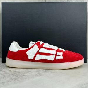 Zapatillas deportivas planas de alta gama estilo alemán, versátiles, de cuero vacuno con empalmes y malla, para la tendencia de moda de invierno - Product Image 1