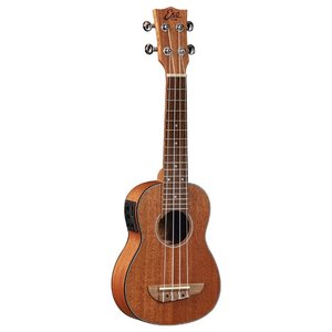 Ukelele de Viaje Brillante de Sapele/Nylon de 21 Pulgadas con Tapa de Abeto y Fondo/Lados de Palisandro/Mogano por Uku Duo Eq Mogano - Product Image 1
