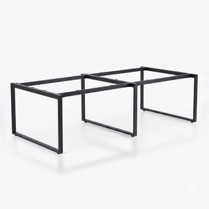 Estructura de Mesa Rectangular Minimalista de Acero Inoxidable con Pintura Electrostática Multicolor, 120x240cm, Requiere Ensamblaje de 4 Piezas - Product Image 1