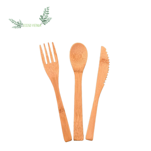 CUBIERTOS DE MADERA REUTILIZABLES ECO FRIENDLY/CUBIERTOS DE BAMBÚ CON LOGOTIPO PERSONALIZADO DE ECO2GO VIETNAM - Product Image 1