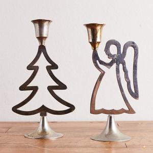 Handmade Vintage Metal Taper <b>Candlestick</b> Holder Custom Christmas Home Decoration with Tabletop Pillar Custom Holding - Product Image 4