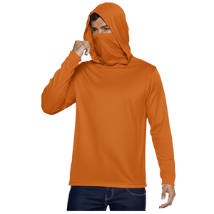 Sweat à capuche de pêche respirant UPF50, léger, à séchage rapide, en polyester, avec logo personnalisé, chemise pour homme, évacuation de l'humidité - Product Image 1