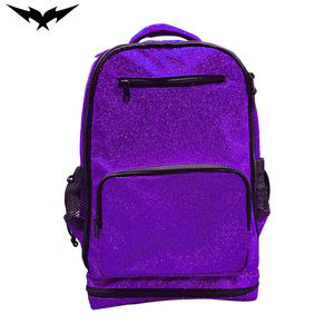 Mochila Deportiva Casual Personalizada para Niñas con Brillantina y Cierre de Cremallera, Mochila de Animadora para Estudiantes - Product Image 1