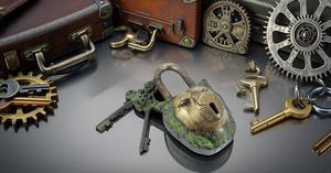 Cerraduras artesanales ornamentales con acabado antiguo de latón macizo, nuevos candados de seguridad con llaves, estilo de seguridad artesanal - Product Image 3