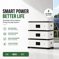 Sistema de Baterías Modular LiFePO4 Apilable de 51.2V 300Ah 15kWh, 8000 Ciclos, 10 Años de Garantía, para Sistemas de Almacenamiento de Energía Solar Doméstica