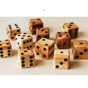 Wholesale Wooden <b>Dice</b> Set High Quality Natural Wood <b>Dice</b> for Board <b>Games</b> and Craft Supplies Natural Crafts - Product Image 1