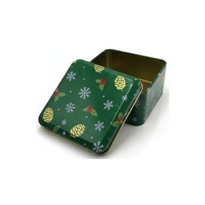 Custom Printed Rectangular <b>Tin</b> Plate Box | Food-Safe Cookie Packaging & <b>Tea</b> Storage <b>Tin</b> - Product Image 3