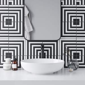 Carrelage en ciment 200x200mm, design classique fait main, adapté aux sols et aux murs - Product Image 3