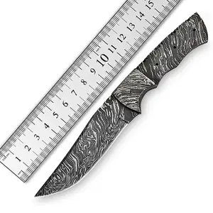 דמשק פלדת סכין להב ריקים בעבודת יד סכין הטוב ביותר חיצוני אוטובוס קרפט 192 שכבות ריק להב למכירה