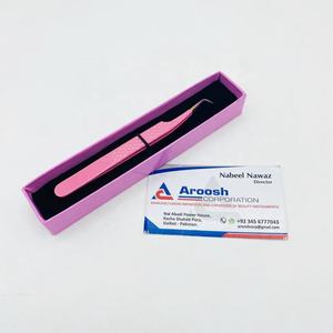 Pinzas rosas fuertes de 90 grados de Punta múltiple, venta al por mayor, pinzas de extensión de pestañas con agarre de diamante de acero inoxidable de alta calidad, sostenibles - Product Image 6