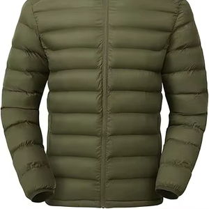 Veste matelassée pour homme 2025, écologique, à séchage rapide, respirante, personnalisable, col montant, logo frontal, manches longues, vente en gros - Product Image 1