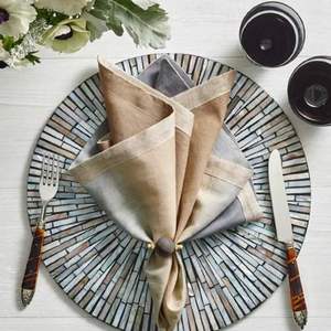 Mesa de comedor de estilo lujoso con incrustaciones de mosaico, manteles individuales tallados minucialmente, precio al por mayor, adecuado para colección de vajilla - Product Image 5